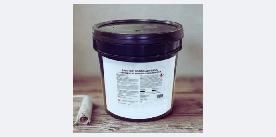 Flooring adhesive for rubber floors