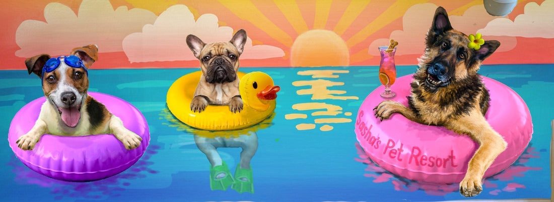 Sasha and her friends at Sasha's Pet Resort