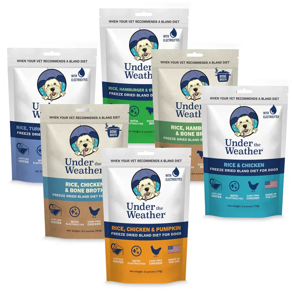 Variety of dog food supplements