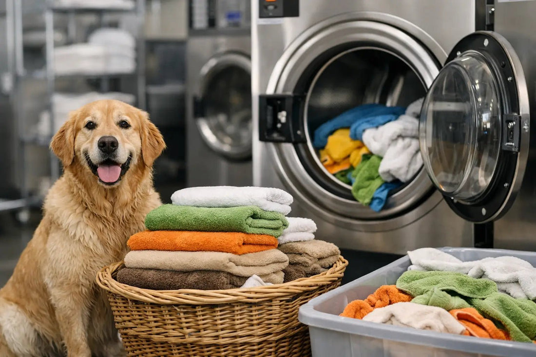 How to Wash Dog Towels Efficiently at Scale
