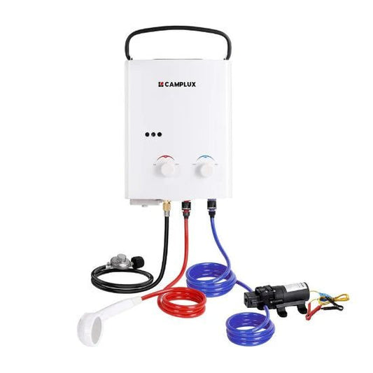 Camplux Portable Propane Water Heater with Pump Kit