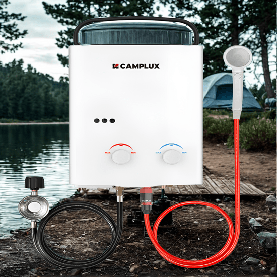 Camplux 5L Portable Tankless Water Heater - 1.32 GPM Outdoor Propane Heater
