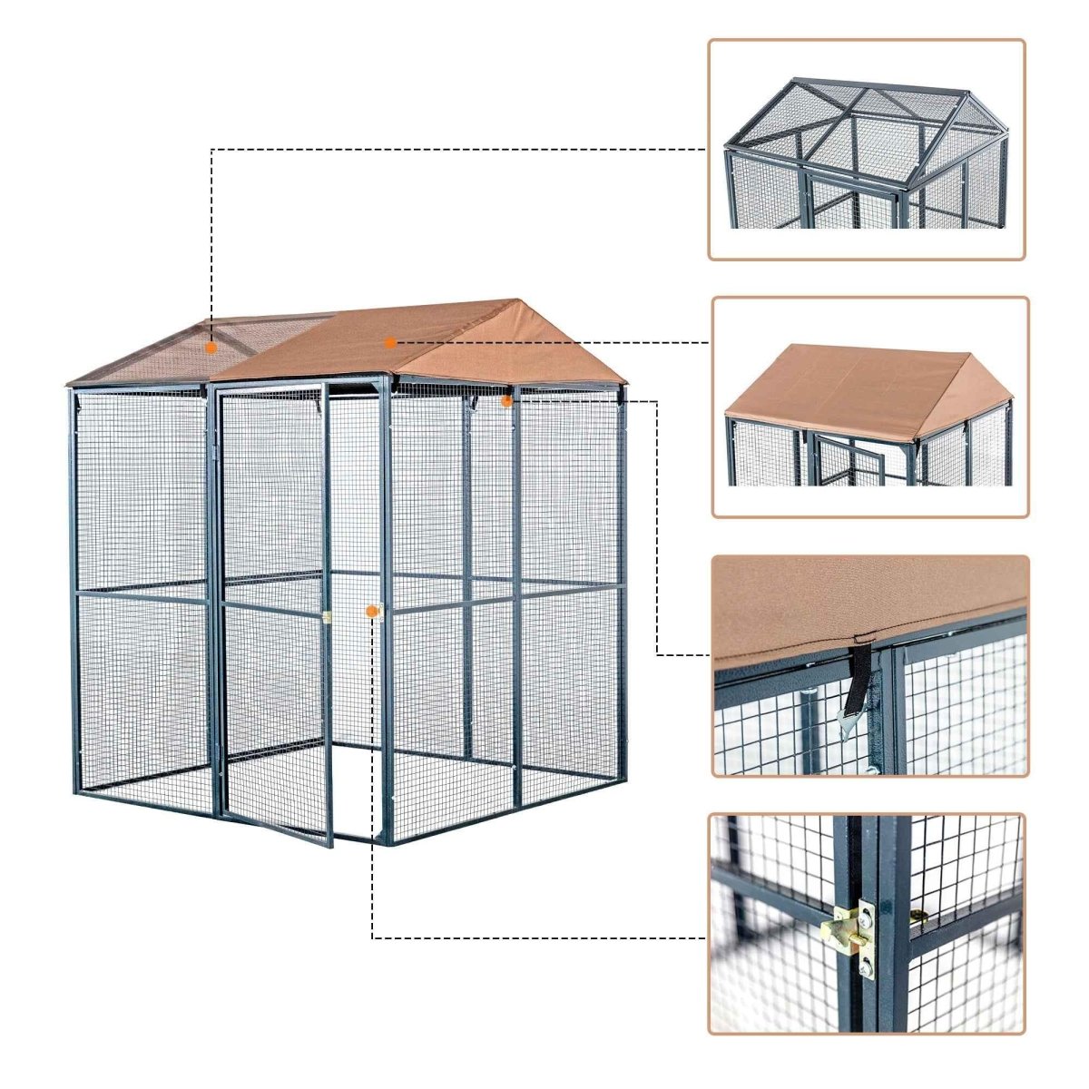 Win World Int'l Medium Universal Cage - Durable Habitat for Pets and Small Animals